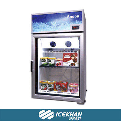 소주컵 맥주컵 생맥주컵냉동고 냉동쇼케이스 아이스크림냉동고 스노파 SNF-160 158리터 냉동쇼케이스 업소용 냉동고