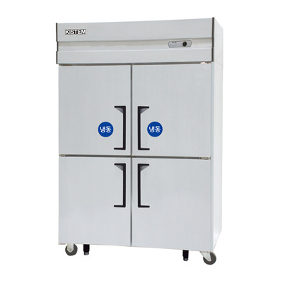 키스템 수직형 직냉식 냉장냉동고 45박스 냉장2/냉동2 KIS-KD45HRF