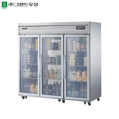 [그랜드우성] 고급형 간냉식 65박스 유리문 냉장냉동고 업소용
