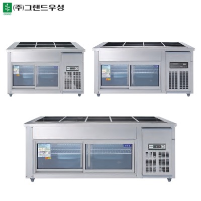 [그랜드우성] 일반형 유리문 찬밧드 냉장고