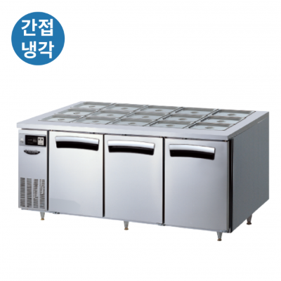 [라셀르] 간냉식 업소용 찬밧드 반찬형 테이블냉장고 1800 LTB-1834R
