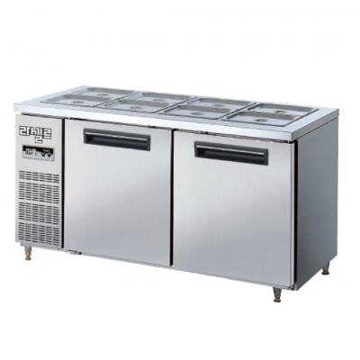 [라셀르] 직냉식 업소용 찬밧드 반찬형 테이블냉장고 1500 LMB(D)-1520R