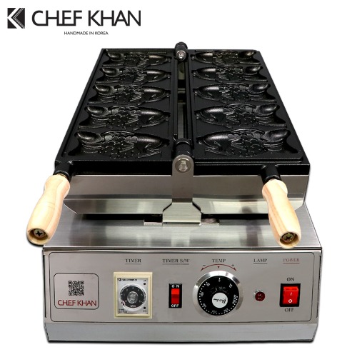 [CHEFKHAN] [쉐프칸] 왕붕어빵기계 전기식 1구 5P CFK-3105